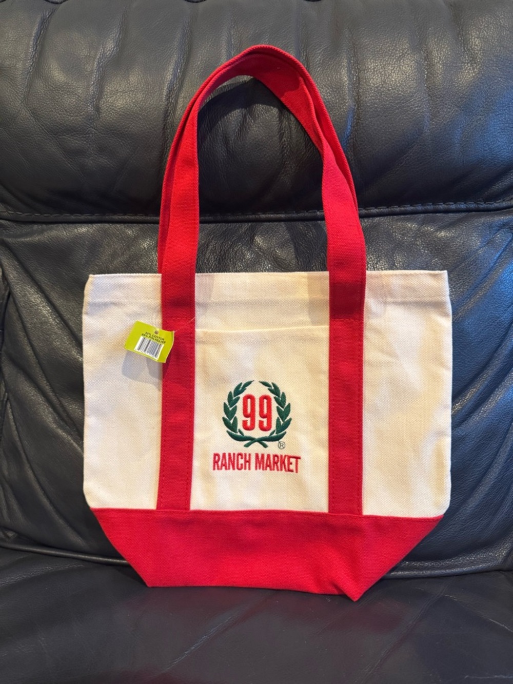 99 Ranch Market Big Mini Canvas Tote Bag - Red NWT